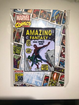 Sdcc 2019 Exclusive Marvel Fantasy 15 Spider - Man’s First Comic Pin