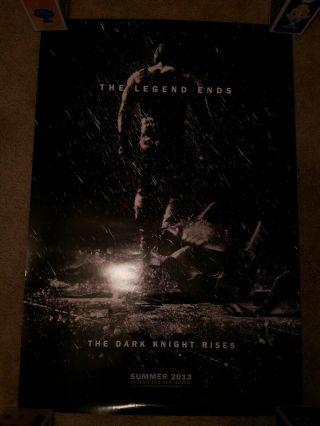 Batman The Dark Knight Rises 2012 Double Sided Movie Poster 27 " X 40 "