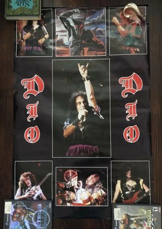 Vintage Ronnie James Dio Poster Black Sabbath Elf Holy Diver 1984 Metal