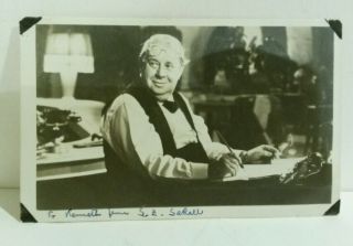 S Z Sakall Actor Signed Photo Card Vintage B/w Casablanca Carl Waiter Cuddles