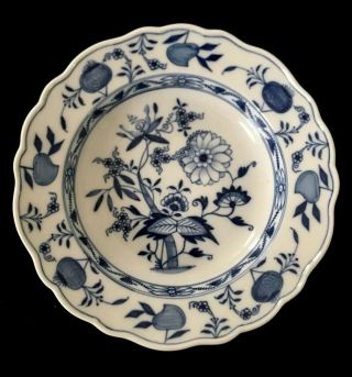 Meissen First Quality Antique Very Rare Blue Onion Rimmed Soup Bowl