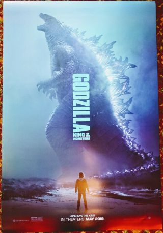 Godzilla King Of The Monsters Movie Poster 27 X 40 Ds Authentic Teaser Version