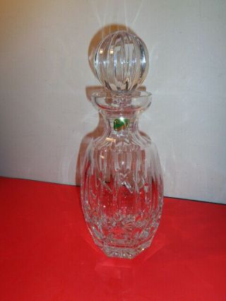 Waterford Crystal Vertical Cut Whiskey Decanter With Stopper (10.  5 ")