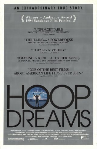 Hoop Dreams 1994 27x41 Orig Movie Poster Fff - 48836 Arthur Agee U.  S.  One Sheet