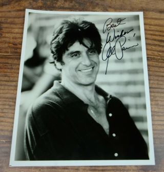 Al Pacino Autographed Signed Photo 8 X 10 W/certificate Of Authenticity