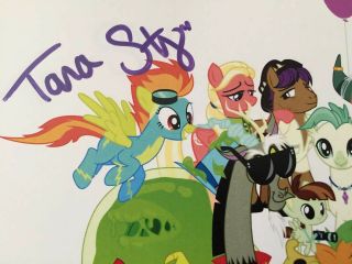 2019 SDCC MY LITTLE PONY Friendship Is Magic HASBRO POSTER - signed TARA STRONG 2