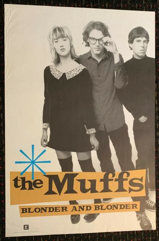 The Muffs Blonder And 24x36 Promo Poster Kim Shattuck Pandoras Pixies Punk 1995