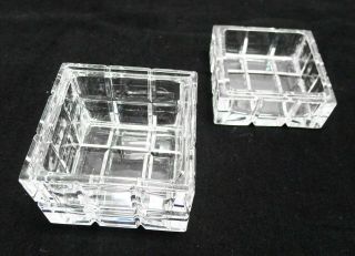 Tiffany & Co vintage 1950s crystal trinket covered box 2