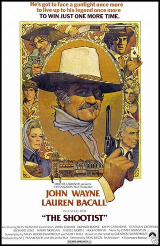 The Shootist Fridge Magnet John Wayne 6x8 Magnetic Movie Poster Canvas Print