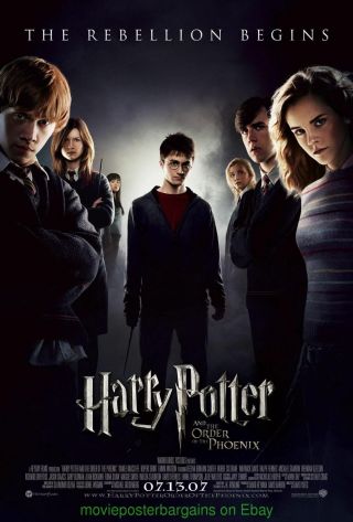 Harry Potter And The Order Of The Phoenix Movie Poster Ds 27x40 Final