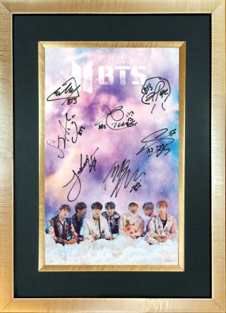 Bts 2 Boy Band Quality Autograph Mounted Signed Photo Reprint Poster 760