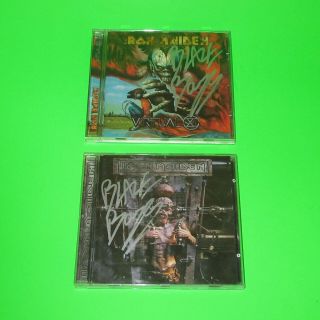 Iron Maiden - Virtual Xi,  The X Factor Cd Albums Both Signed By Blaze Bayley