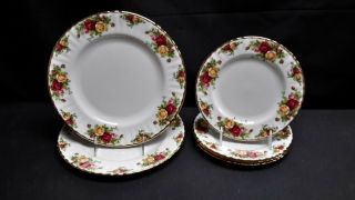 Royal Albert Old Country Roses - Set Of 2 Dinner Plates & 4 Salad Plates