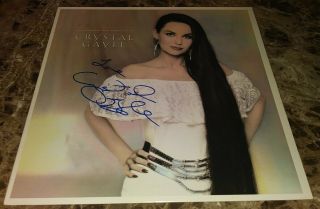 Crystal Gayle Music Legend Signed Autographed Album Cover W/coa Authentic Rare