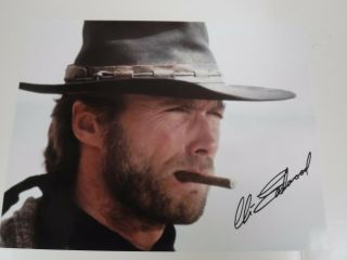 Clint Eastwood Signed " Spaghetti " Western Photo