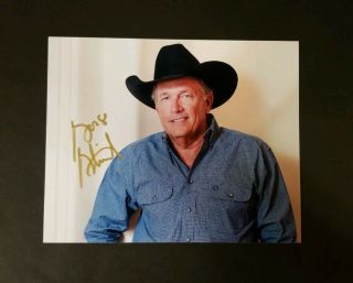 George Strait 8x10 Autograph Photo With - Country Music,  Singer & Songwriter