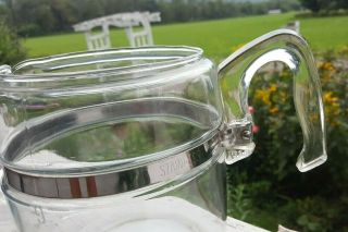 Vintage PYREX Glass Coffee Pot 7759 - H Percolator 6 - 9 Cup A - 22 2