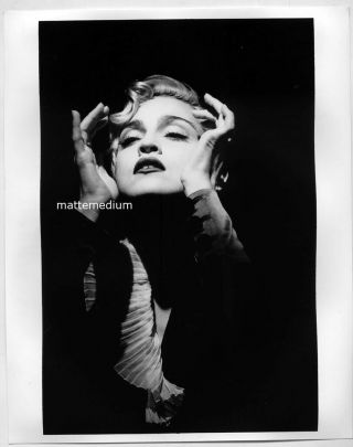 M5c Madonna Vogue Video Vintage 1990s Black White 8x10 Photo =david Fincher=