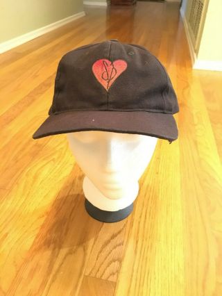 Smashing Pumpkins Heart Tour Hat 1993 1990s Siamese Dream Vintage Black Red Cap