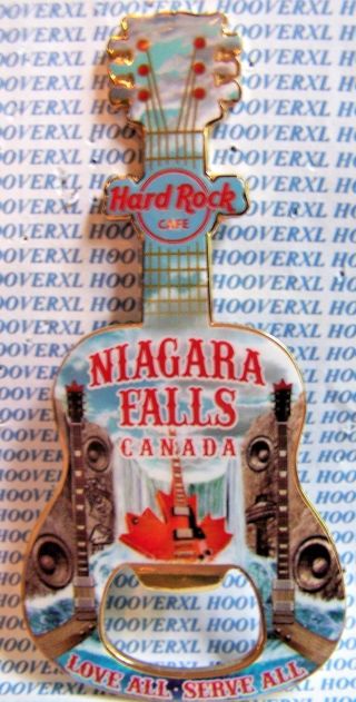 2011 Hard Rock Cafe Niagara Falls,  Canada City T/falls/leaf Bottle Opener Magnet