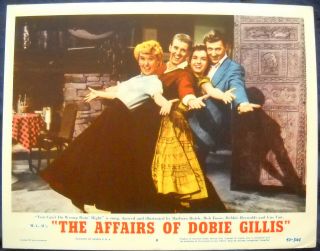 The Affairs Of Dobie Gillis Movie Poster Debbie Reynolds Bob Fosse L/c 8 - 1956