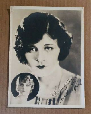 Lillian Rich (actress) Signed Promo Photo,  Vintage 1927 - 28