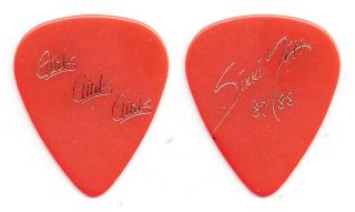 Motley Crue Nikki Sixx Signature Red Guitar Pick 1987 - 88 Girls Girls Girls Tour