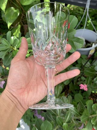 VINTAGE Waterford Crystal LISMORE Set of 6 Water Goblets 6 7/8 