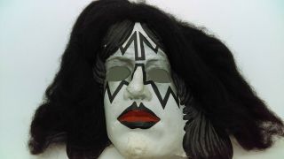 Vintage 1978 Aucoin Kiss Ace Frehley Halloween Mask Ben Cooper Style