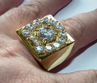 Luxury Elvis Crystal Aloha Horse Shoe Ring In 18 Gold Plate A Great Ring 11 - W