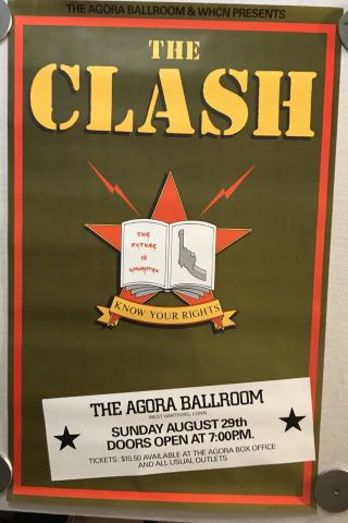 Clash Poster,  Combat Rock,  Know Your Rights,  Rolled 21x33