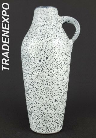 Vintage 60 - 70s Topferei Gramann Romhild Studio West German Pottery Fat Lava Vase