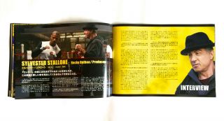 CREED JAPAN MOVIE PROGRAM BOOK 2015 Rocky Sylvester Stallone Michael B.  Jordan 5