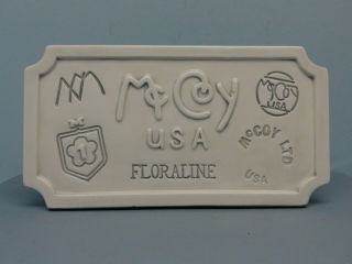Rare Mccoy Pottery Dealer Sign Signed By Billie And Nelson Mccoy Chips