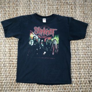 Vintage Slipknot 2005 Subliminal Verses Concert Tour Black Band T - Shirt Large