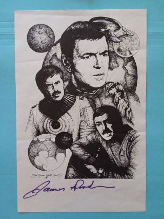 James Doohan Scotty On Star Trek Signed Autographed Star Trek Photo Image