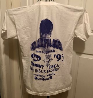 Lollapalooza Tour ' 95 t - shirt (Sonic Youth/Hole/Cypress Hill/Beck/Jesus Lizard. 3