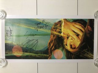 Flaming Lips Embryonic Authentic Band Signed Promo Lithograph Poster