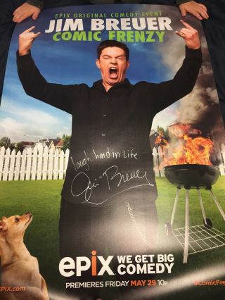 Jim Breuer Comic Frenzy Signed 40x27 Full Size Poster Autographed Matte Finish