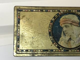 Rudolph Valentino Antique Candy Tin made by Canco Beautebox, 3