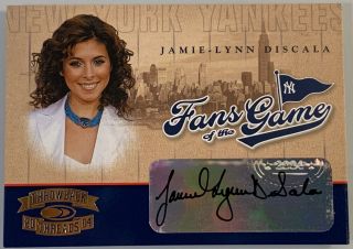 2004 Jamie Lynn Discala Sopranos Donruss Auto/autographed Fans Of The Game Card