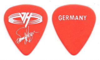 Van Halen Sammy Hagar Signature Germany Red Guitar Pick - 1993 Right Here Tour