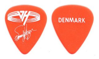 Van Halen Sammy Hagar Signature Denmark Red Guitar Pick - 1993 Right Here Tour