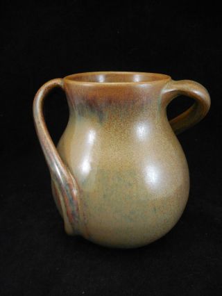 W J Gordy Georgia Art Pottery Two Handle Vase - 3