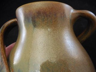 W J Gordy Georgia Art Pottery Two Handle Vase - 8