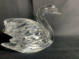 RARE - Large Waterford Crystal Swan - 104983 - W/ Box 2