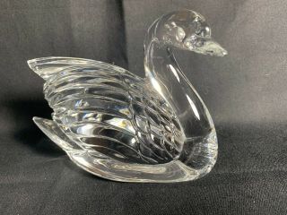 RARE - Large Waterford Crystal Swan - 104983 - W/ Box 3