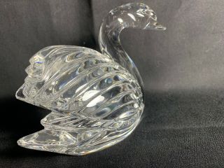 RARE - Large Waterford Crystal Swan - 104983 - W/ Box 8