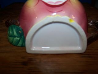VINTAGE ANTHROPOMORPHIC PY RED APPLE WALL POCKET TEAPOT SHAPED 3