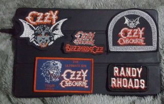 Ozzy Osbourne Randy Rhoads Patches.  Bundle Set Vintage.  Old